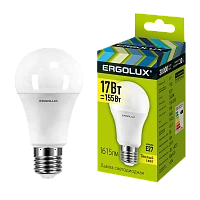 Лампа светодиодная Ergolux A60 E27 17W 3000К 180-240V груша ЛОН (1/10/100)