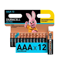 Батарейка Duracell ULTRA POWER LR03 AAA BL12 Alkaline 1.5V (12/144/48960)