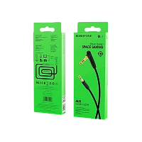 Кабель AUX Borofone BL4 Jack 3.5mm (m)-Jack 3.5mm (m) 1м TPE черный (1/63/252)