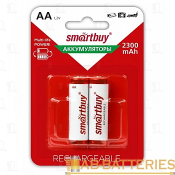Аккумулятор бытовой Smartbuy HR6 AA BL2 NI-MH 2300mAh (2/24/240)