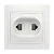 Розетка Smartbuy RJ-45+Phone 1 местная белая "Венера"