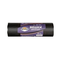 Мешки для мусора Aviora 160л 30мкм ПВД 10шт. черный (1/15)