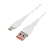 *Кабель GoPower GP07M USB (m)-microUSB (m) 2.4A силикон белый (1/200/800) 