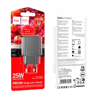 Сетевое З/У HOCO CS24A Type-C 25W PD3.0 черный (1/32/192)