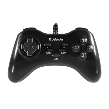 Геймпад проводной Defender Game Master G2 USB 13 кн. черный (1/20/40)