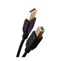 Кабель GoPower USB A (m)-USB B (m) 1.8м ПВХ черный Premium Zip-Lock c подвесом (1/150)