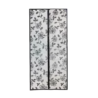 Антимоскитная сетка Еврогарант Цветок флок черный (1/40)