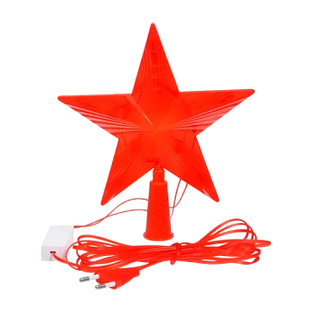 Фигурка BALANCE "Звезда на ёлку" 10LED 3м 15х15см красный (1/20)