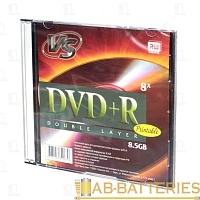 Диск DVD+R VS Double Layer 8.5GB 8x 5шт. SlimCase 
