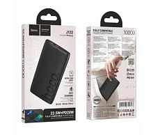 Внешний аккумулятор HOCO J122 10000mAh 3.0A 22.5W 1USB+1Type-C PD20W черный (1/70)