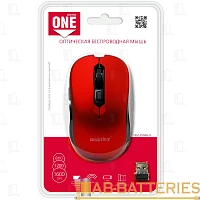 Мышь беспроводная Smartbuy 200AG классическая USB красный (1/40)