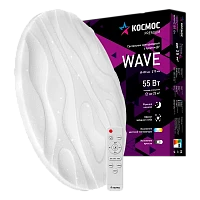 Светильник настенно-потолочный Космос WAVE Premium 55W 230V LED накладной пульт ДУ белый (1/5)
