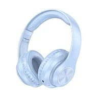 Наушники полноразмерные Borofone BO24 bluetooth 5.3 с микр. голубой (1/24)