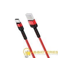 Кабель Borofone BX34 USB (m)-Type-C (m) 1м 3.0A нейлон красный (1/360)