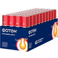 Батарейка Фотон LR03 AAA BOX40 Alkaline 1.5V (40/160/960)