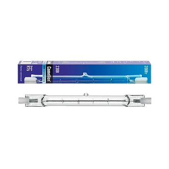Лампа галогенная Camelion R7s 200W 220V трубка J118 прозрачная (1/50/500)