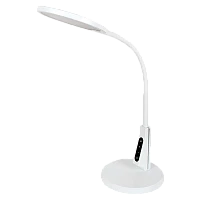 Светильник настольный Camelion KD-836 7W 230V LED на основании рег.ярк./цвета USB белый (1/6)