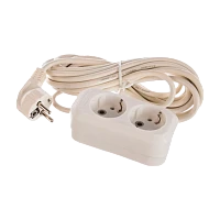 Удлинитель Smartbuy 2р.С/З 16A 5.0м ПВС белый (1/40)