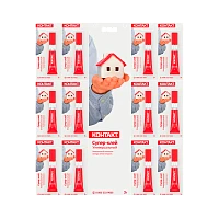 Супер-клей Контакт ГЕЛЬ 3г универсальный BL12 (12/288)