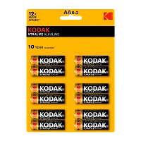 Батарейка Kodak XTRALIFE LR6 AA BL12 (2*6) Alkaline 1.5V (12/144/576/18432)