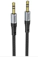 Кабель AUX HOCO UPA26 Jack 3.5mm (m)-Jack 3.5mm (m) 1м нейлон черный (1/31/310)