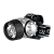 Фонарь налобный Ultraflash LED5351 1.3W 7LED от батареек черный (1/5/100)