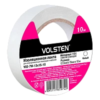 Изолента Volsten 15мм*10м ПВХ белый (1/10/500)