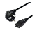 Кабель питания GoPower евровилка CEE 7/7-C13 (f) 1.2м ПВХ 0.75мм черный (1/10/200)