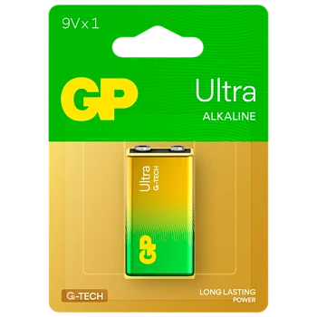 Батарейка GP ULTRA G-Tech Крона 6LR61 BL1 Alkaline 9V (1/10/200)