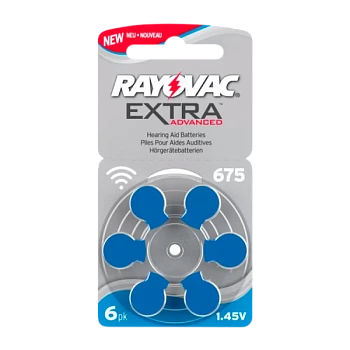 Батарейка Rayovac Extra ZA675 BL6 Zinc Air 1.45V (6/60/600)