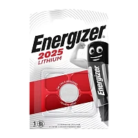 Батарейка Energizer CR2025 BL1 Lithium 3V (1/10/140)