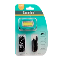 Фонарь налобный Camelion LED53411 3W COB от аккумулятора Type-C 3 режима зеленый (1/12/96)