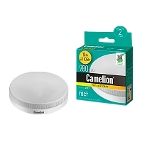 Лампа светодиодная Camelion GX53 12W 3000К 170-265V таблетка матовая (1/5/100)
