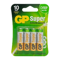 Батарейка GP Super LR6 AA BL4 Alkaline 1.5V (4/40/320)