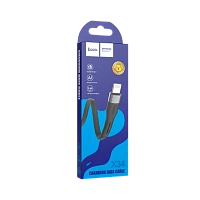 Кабель HOCO X34 USB (m)-Lightning (m) 1м 2.4A силикон черный (1/31/310)