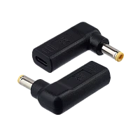 Адаптер GoPower Type-C (m)-5.5x2.5mm (m) для ноутбуков черный