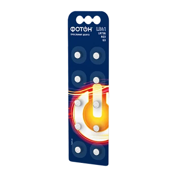 Батарейка Фотон G3/LR736/LR41/392A/192 BL10 Alkaline 1.5V (10/200)
