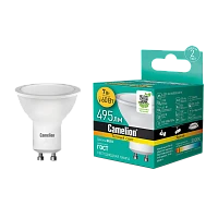 Лампа светодиодная Camelion MR16 GU10 7W 3000К 170-265V софит матовая (1/5/100)