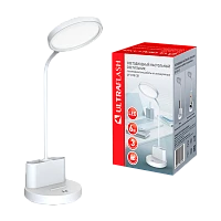 Светильник настольный Ultraflash UF-818 6W 230V на основании 3 ур.ярк. белый (1/60)
