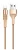 Кабель Borofone BX21 USB (m)-Lightning (m) 1.0м 2.4A ткань золотой (1/648)