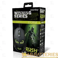 Мышь проводная Smartbuy 916G RUSH Winning Storm игровая USB черный (1/40) 