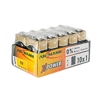 Батарейка Ansmann X-POWER Крона 6LR61 Shrink 10 Alkaline 9V
