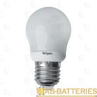 Лампа энергосберегающая Navigator G45 E27 9W 2700К 220-240V шар