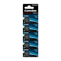 Батарейка Camelion CR2025 BL5 Lithium 3V (5/50/1800)