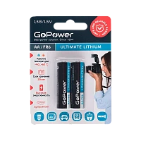 Батарейка GoPower FR6 AA BL2 Литиевая 1.5V (2/20/200)