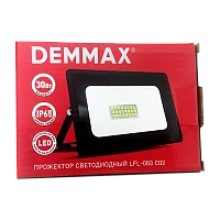Прожектор светодиодный Demmax LFL-003 30W 230V 6500К черный (1/50)