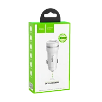 Автомобильное З/У HOCO Z27A 1USB 3.0A белый (1/10/100)