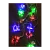 *Гирлянда Космос "Новогодние игрушки" 30LED 4.4м микс нить 8 режимов прозрачн.насадки ассорти (1/50)