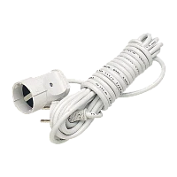 Удлинитель Makel 1р.Б/З 5.0м белый 10008 (1/18)