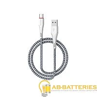 Кабель Borofone BX25 USB (m)-Type-C (m) 1м 2.4A нейлон белый (1/360)
